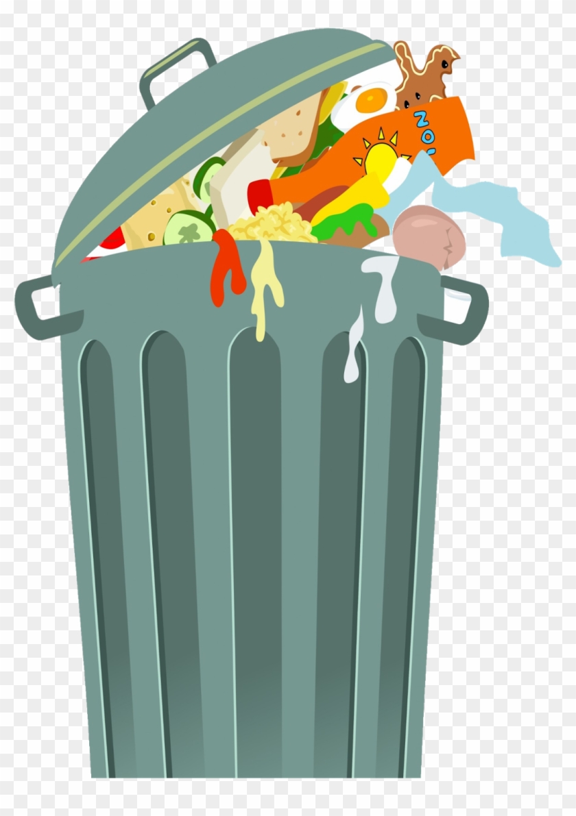 Trash Clipart Wrapper - Garbage Can Clip Art #934343