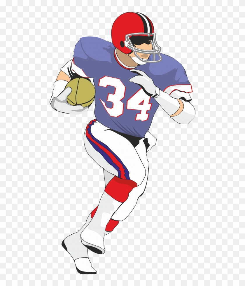 American Football Run - Custom Football Player Zipper Pull, Promotional Products #934434