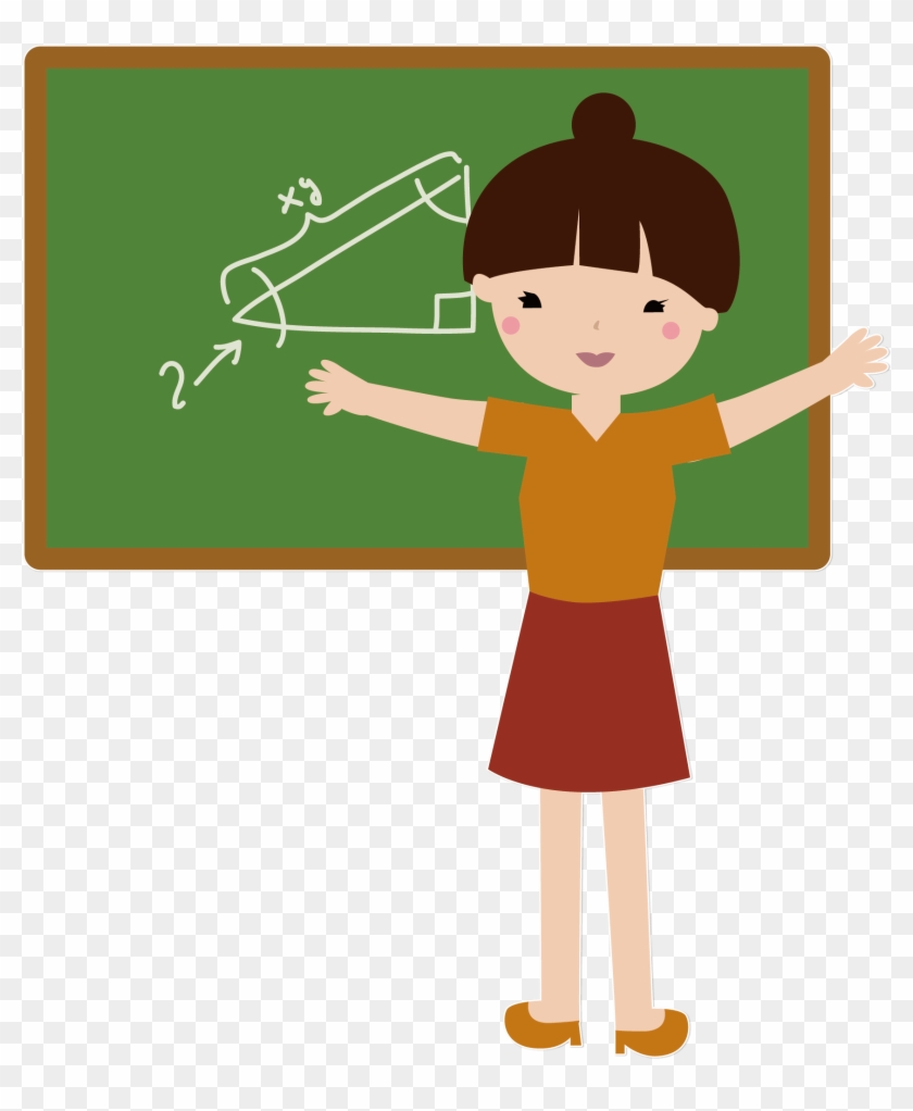 Student Teacher Student Teacher Template Teacher Education - Teacher And Student Cartoon Png #934479