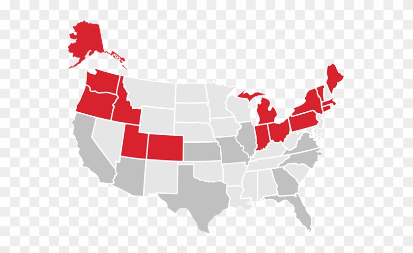 Map Of Keybank's Footprint - Key Bank Locations Nationwide #934529