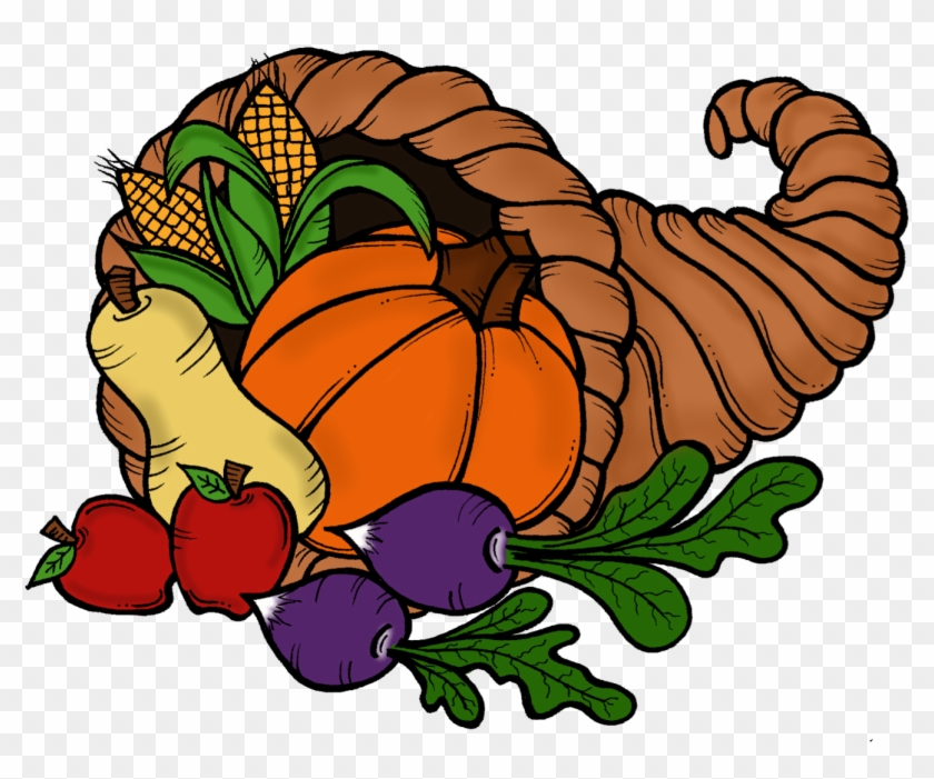 Cornucopia Clip Art Free - Cornucopia Clip Art Free #934635