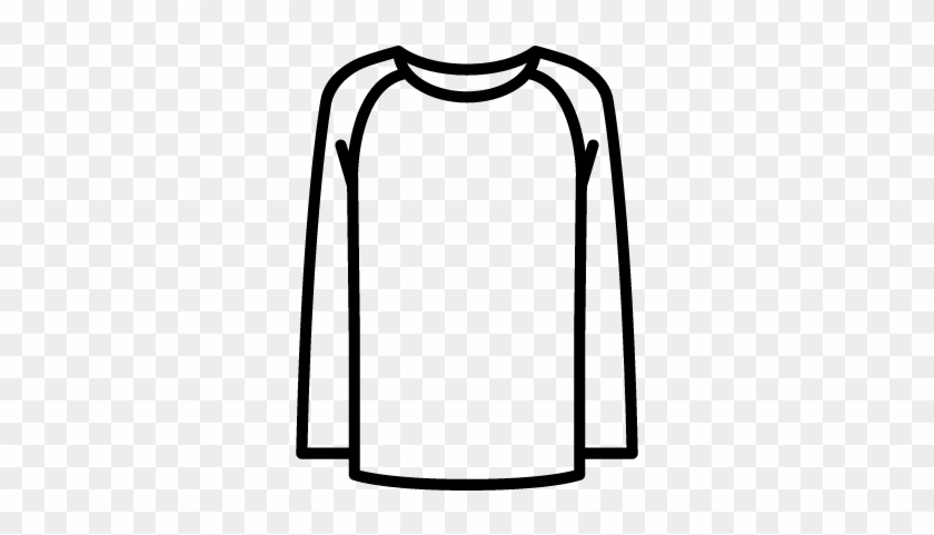 Long Sleeves T-shirt Vector - Clothing #934682