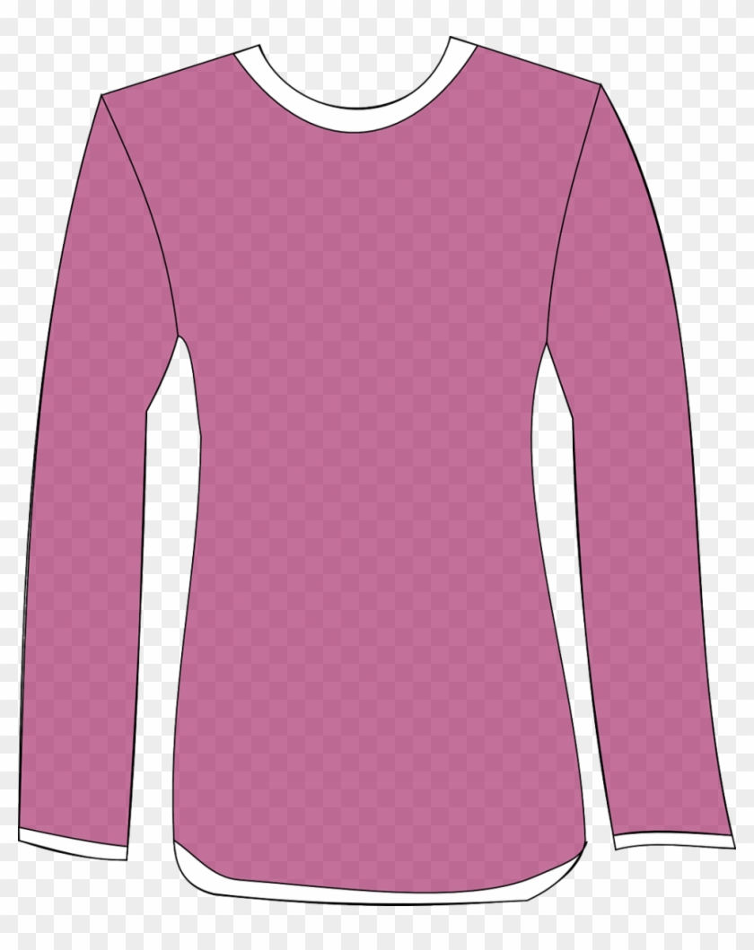 Suitable Clothing - Girl Long Sleeve Shirt Clipart #934711