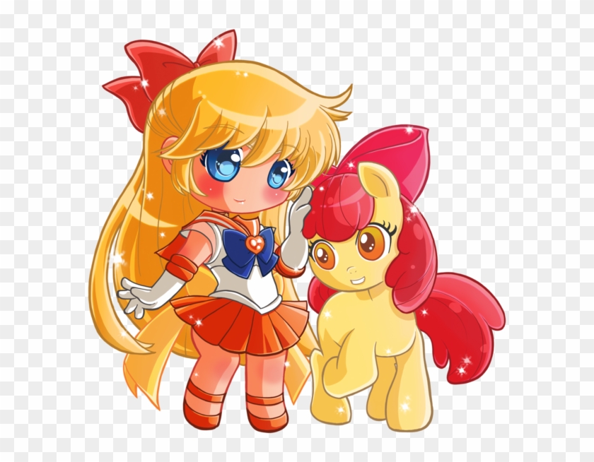 Sailor Venus And Applebloom By Hadibou - Sailor Venus Kawaii #934880