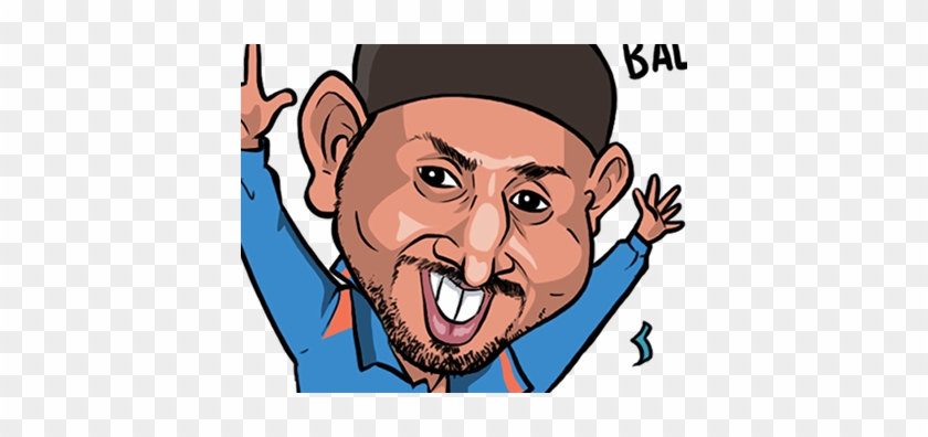 Caricatures Of World Crickets Player-for Line Sticker - Cartoon #934930