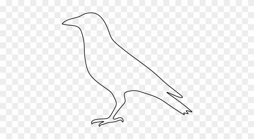 Crow Clipart Outline - Pattern #934979