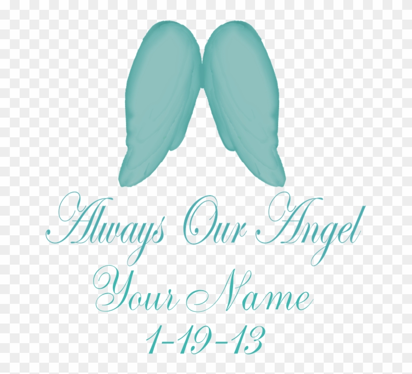 Always Our Angel Blue 5'x7'area Rug - Create Your Own Personalized Pink Always Our Angel #935233