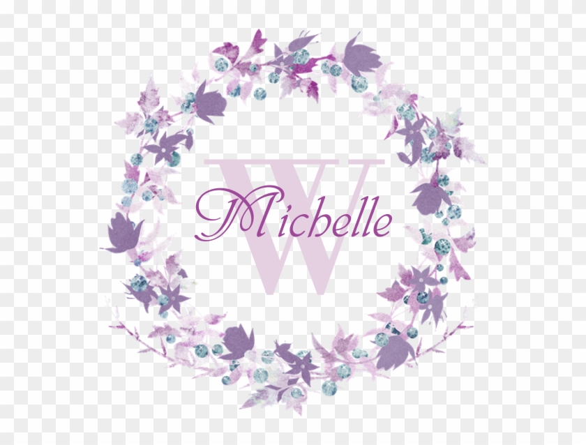Favorite - Monogram Watercolor Floral Wreath Beach Towel #935242