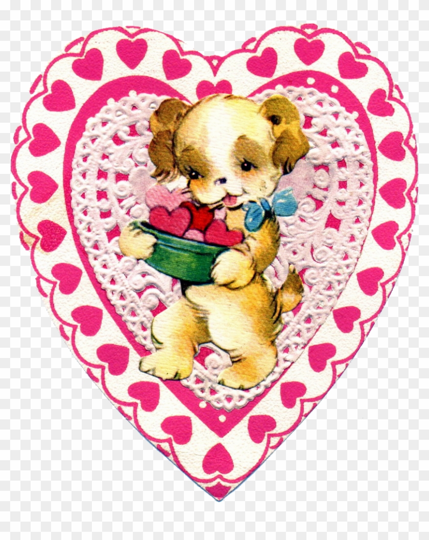 Valentine Ephemera Happy Loves Rosie Vintage Valentines - Vintage Valentine Art Bear #935325