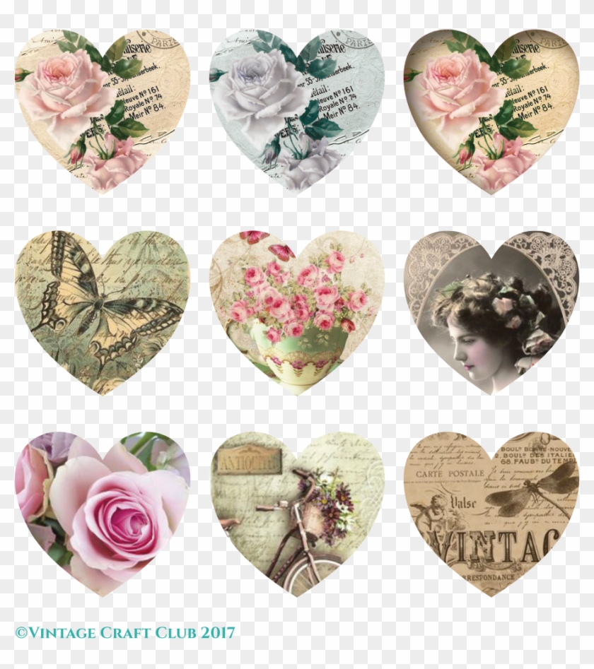 Vintage Valentine Heart Printables - Printable Vintage Hearts #935332