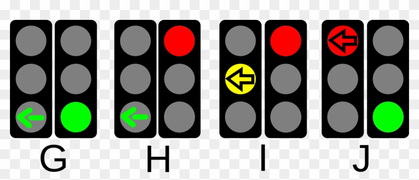 Open - Traffic Lights With Arrows #935367