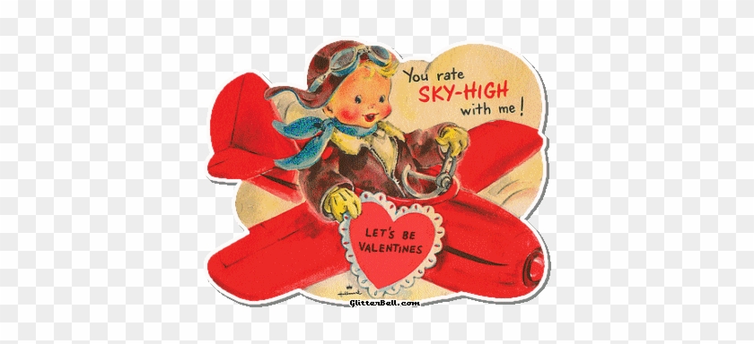 Happy Valentine's Day Friends - Airplane Valentine Cards #935384