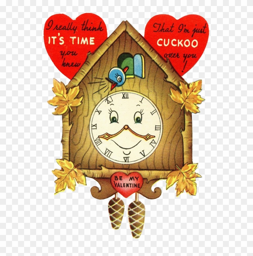 Cuckoo Over You - Vintage Karte Kuckucksuhrvalentines Tages #935411
