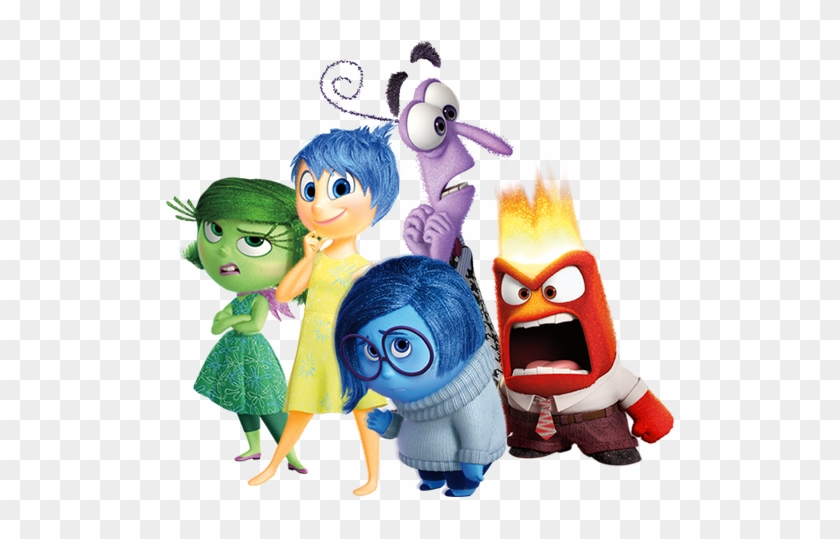 Disgust, Joy, Fear, Sadness & Anger - Inside Out Movie Transparent #935419