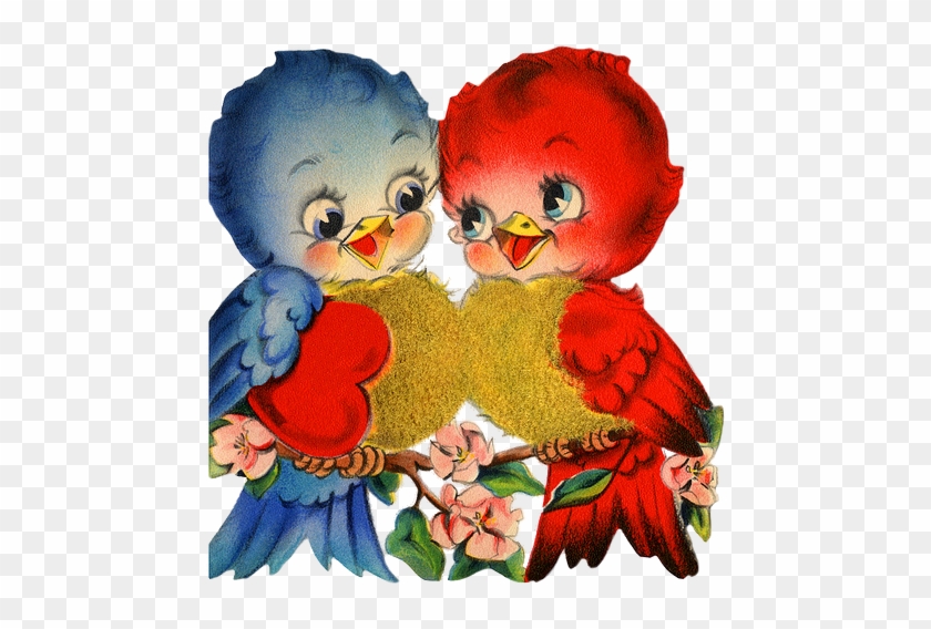 Pour Vos Creas - Vintage Love Birds Card #935446
