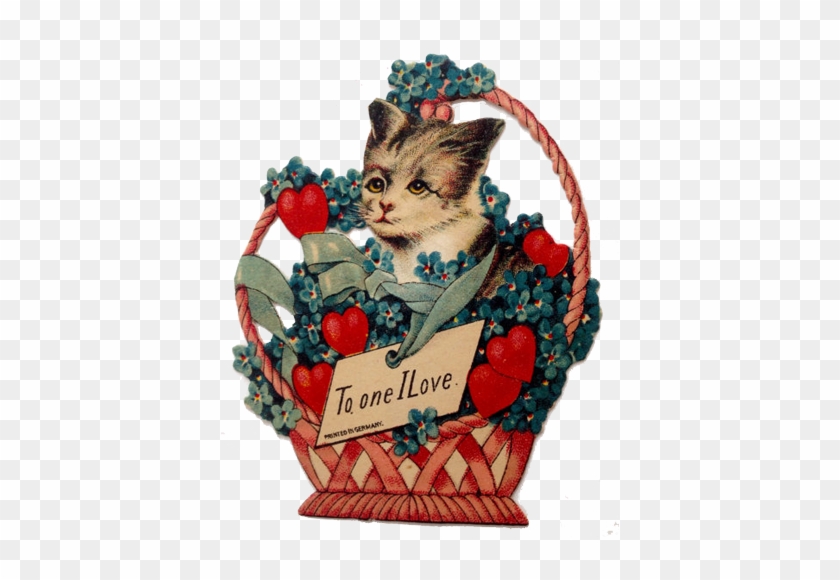 German Cat Valentine - Victorian Valentines #935473