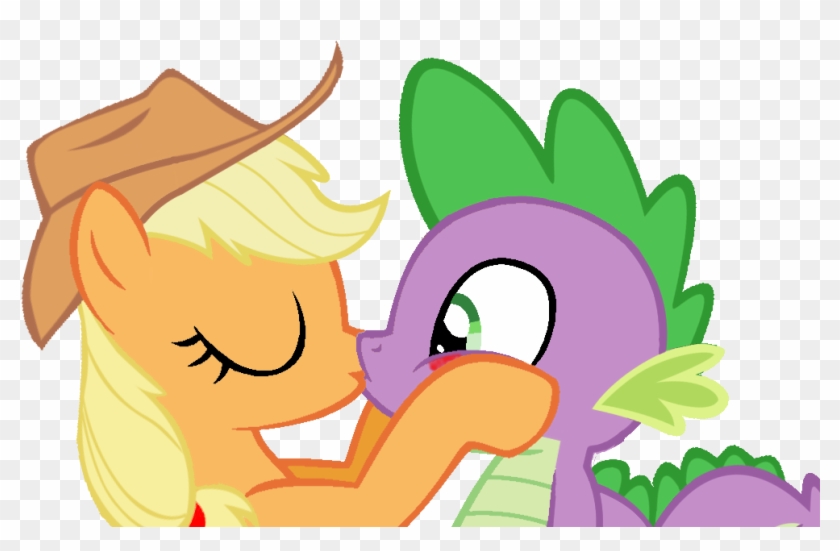 Fluttershy Kiss Spike Request By Nejcrozi On Deviantart - Spike #935722