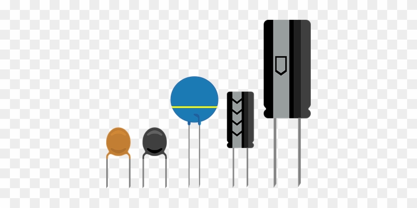 Capacitor Electronic Component Circuit Tec - Capacitor Clip Art #935812