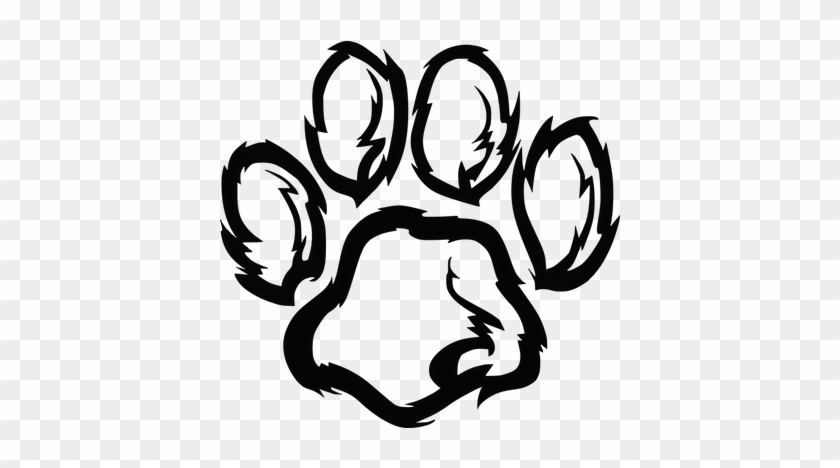 Cat Paw Print Transparent Png - Wildcat Clipart #935909