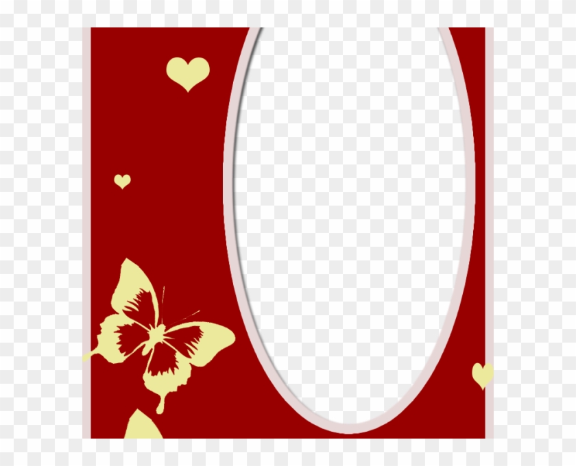 Love Frame With Butterfly - Hawaiian Hibiscus #935935