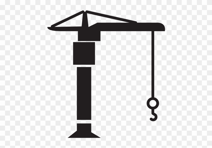 Construction, Crane Flat Icon - Crane Icon Vector #936005