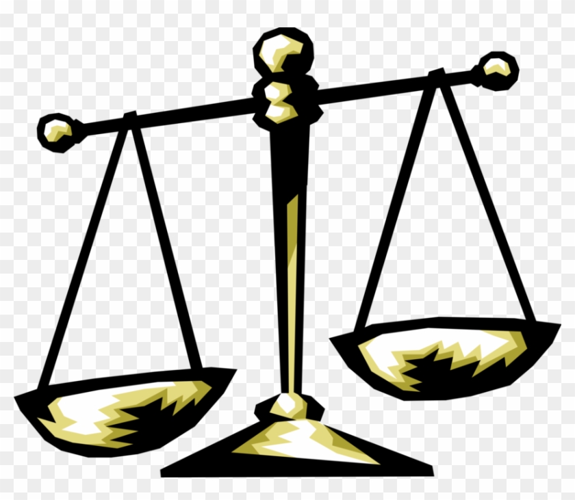 Vector Illustration Of Weighing Scales Force-measuring - Gonzales V Raich 2005 #936219