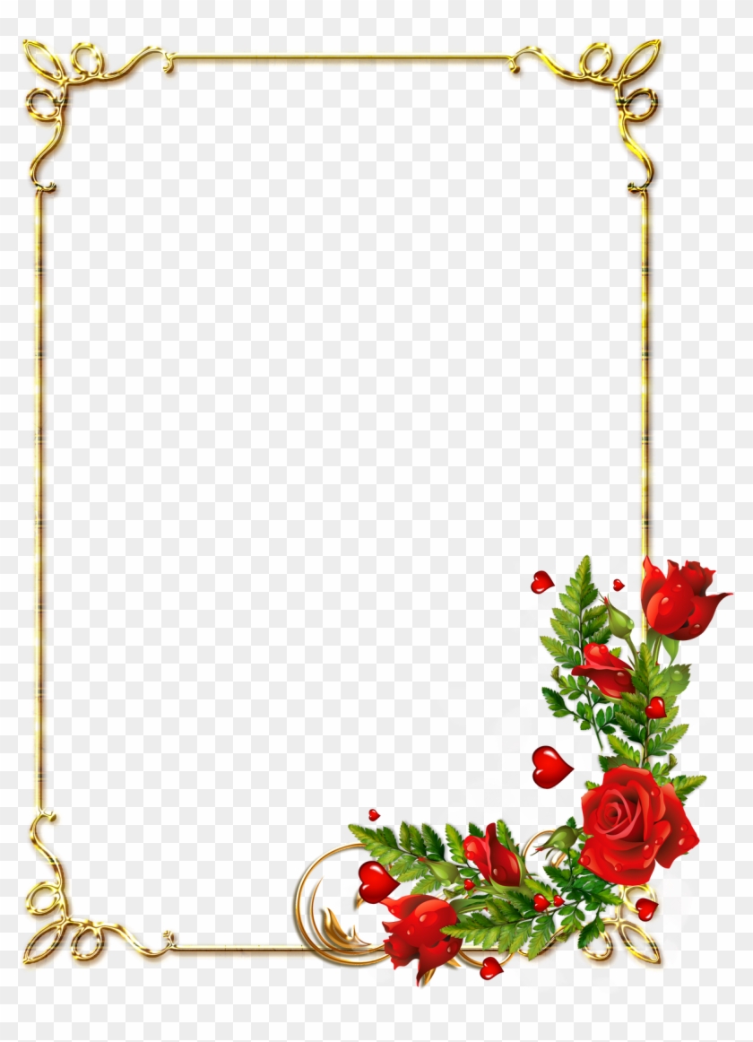 Imagens Psd E Png Fundo Transparente Grátis Para Programas - Page Border Flower Design #936291