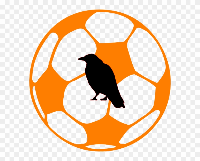 Crows Football Clip Art At Clker - Bola De Futebol Desenho Para Colorir #936322