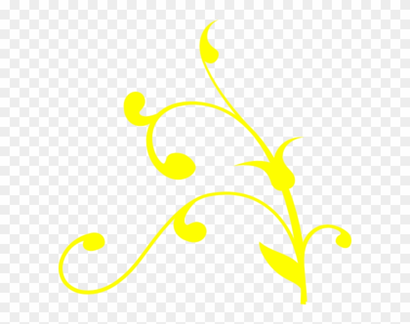 Yellow Swirl Thing Clip Art At Clker - Tree Branch Clip Art #936418