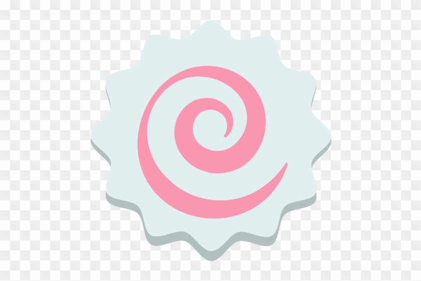 Fish Cake With Swirl Design Emoji - Mandala #936451