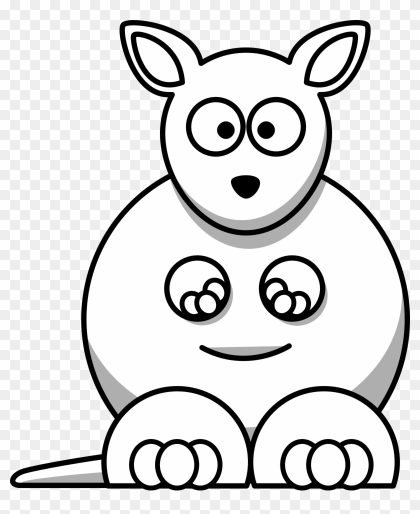 Black And White Cartoon Animals - Clipart Cartoon Animals Black And White #936493