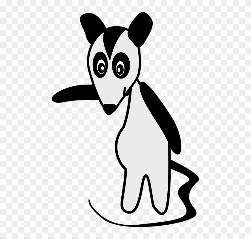 Black And White Cartoon Animals 11, Buy Clip Art - Gambar Kartun Kucing Tikus Lucu Berpelukan #936551