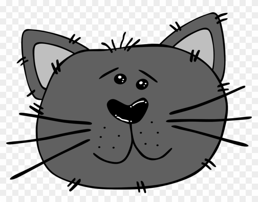 Cartoon Animal Faces 15, Buy Clip Art - Cartoon Cat Face #936611