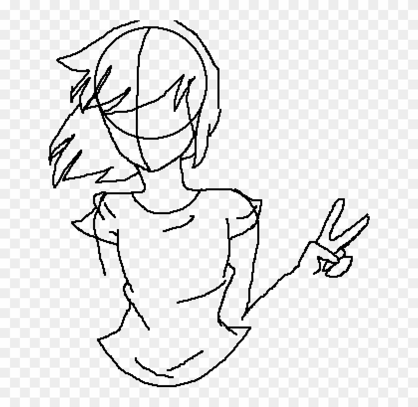 Anime Girl Base - Line Art #936612