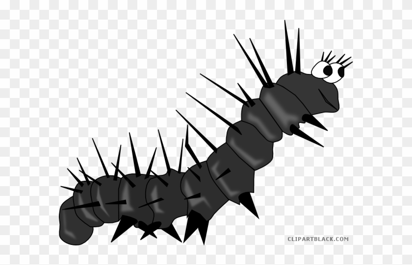 Monarch Caterpillar Animal Free Black White Clipart - Caterpillar Gusano #936667