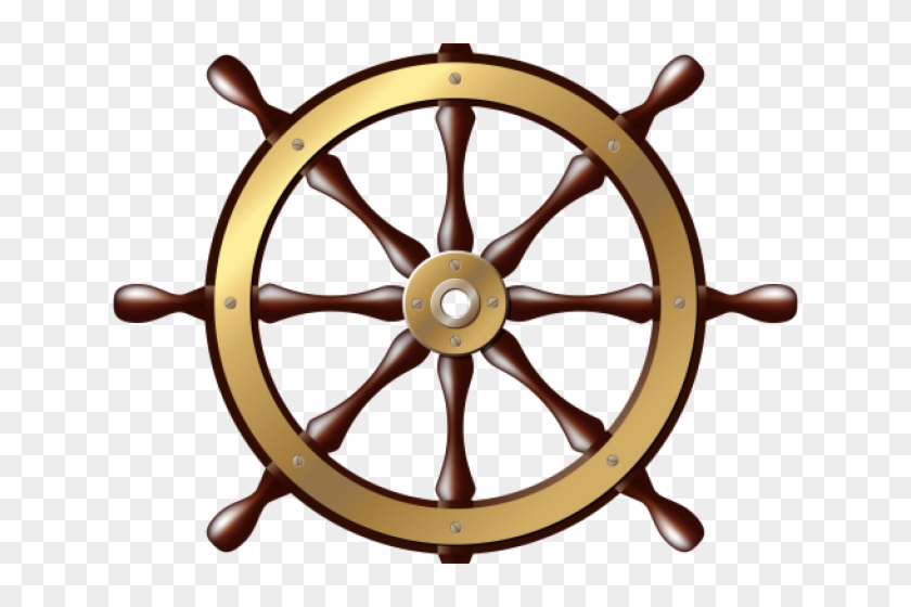 Ships Wheel Clipart - Ship Steering Wheel Png #936749