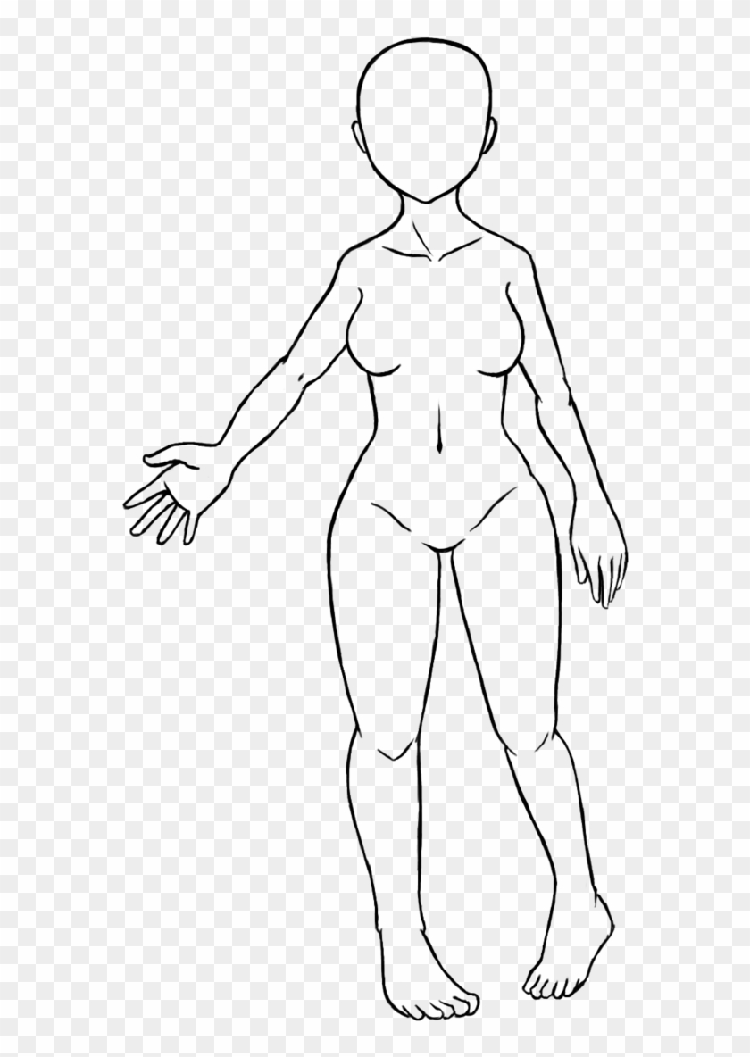 Female Body Base/ Lineart 1 By Chamoruchanel27 On Deviantart - Coloring Book #936752