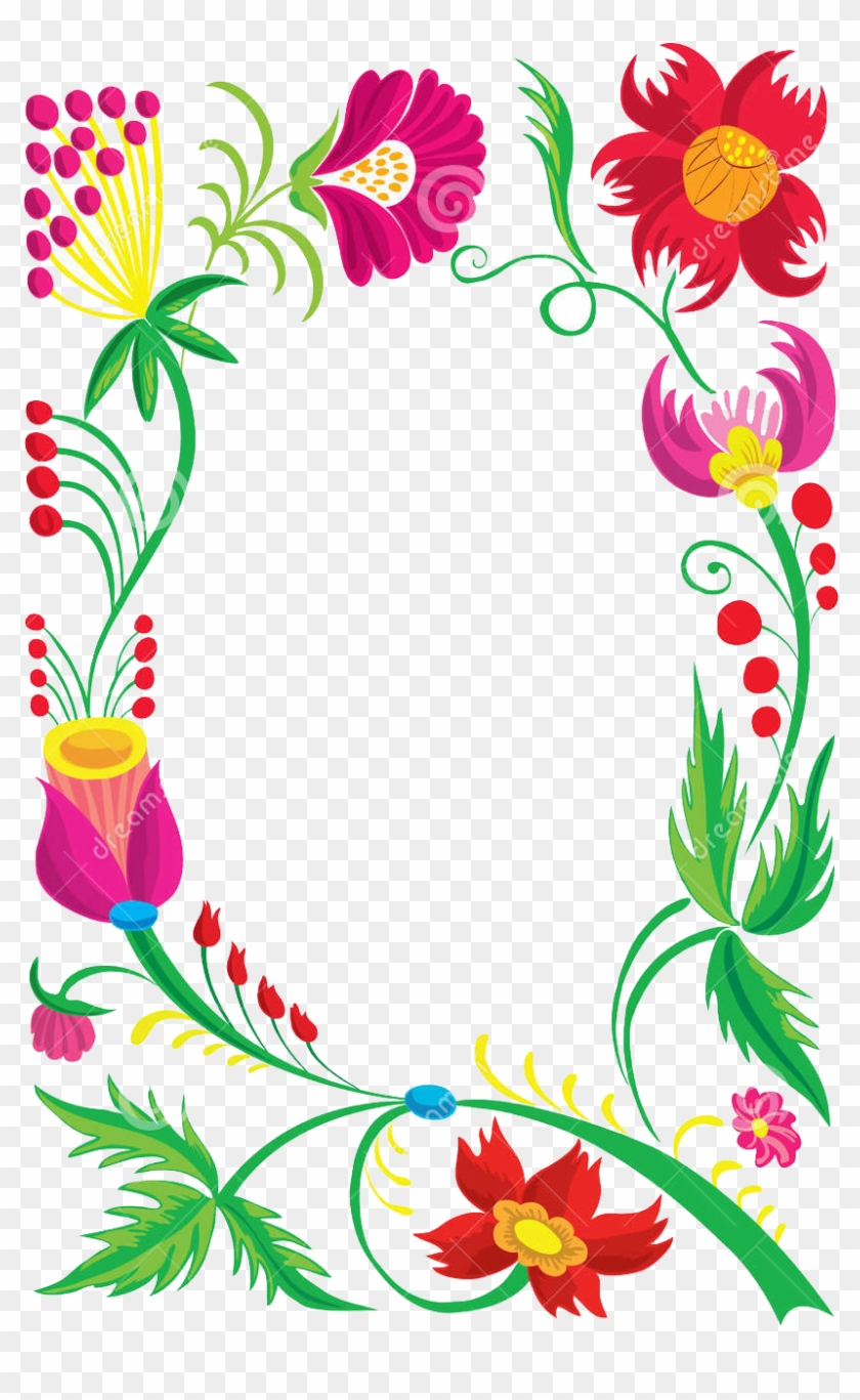 Flower Stock Photography - Beautiful Border Design #936758