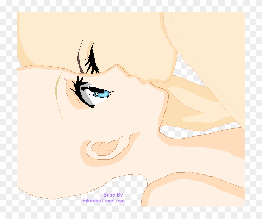 Anime Boy And Girl Kiss Base - Anime Base Girl Kiss Girl - Free Transparent  PNG Clipart Images Download