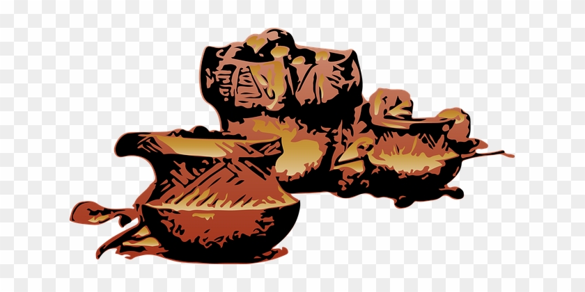 Pottery, Pots, Clay, Ceramic - Cartoon Pottery Png #936820