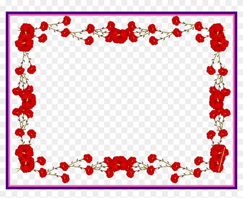 Unbelievable Digital Faux Vintage Flower Frame U Blumenrahmen - Flower Border Design #936838