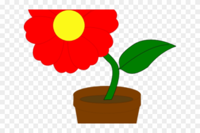 Pot Plant Clipart 1 Flower - Flower In A Pot #936852