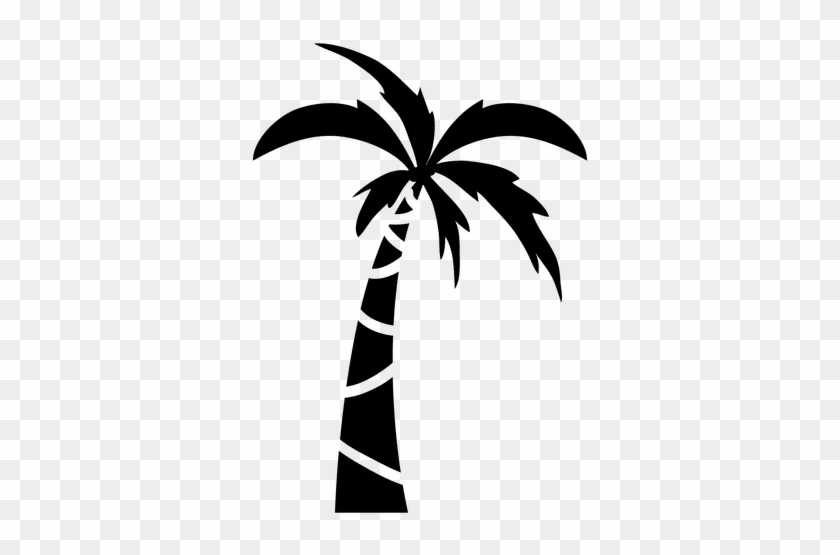 Minimalist Black Palm Tree - Funny Palm Tree - Sticker