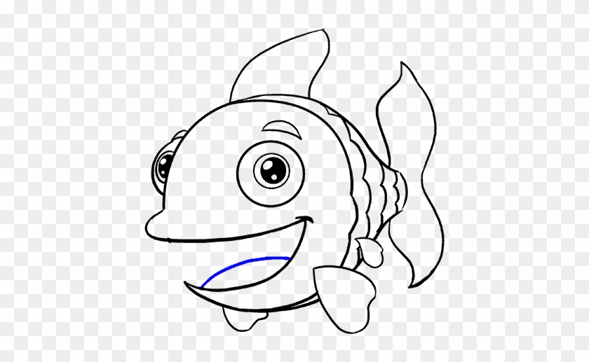 How To Draw Cartoon Fish - Fish Drawing #936896