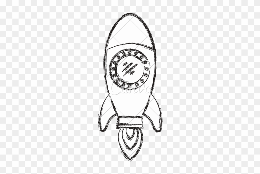 Hand Drawn Rocket Ship Cartoon - Drawn Rocket Ship #936926