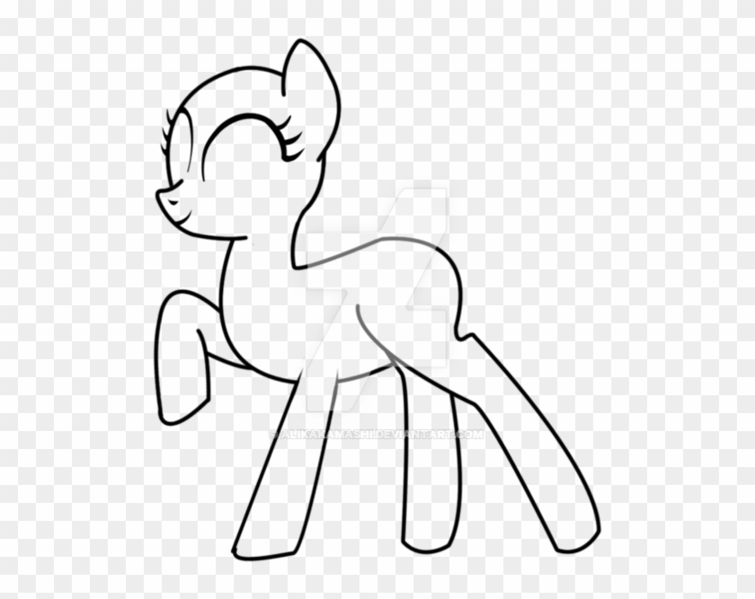 Mlp Earth Pony Line Art [p2u] By Alikakamashi - Cartoon #936928