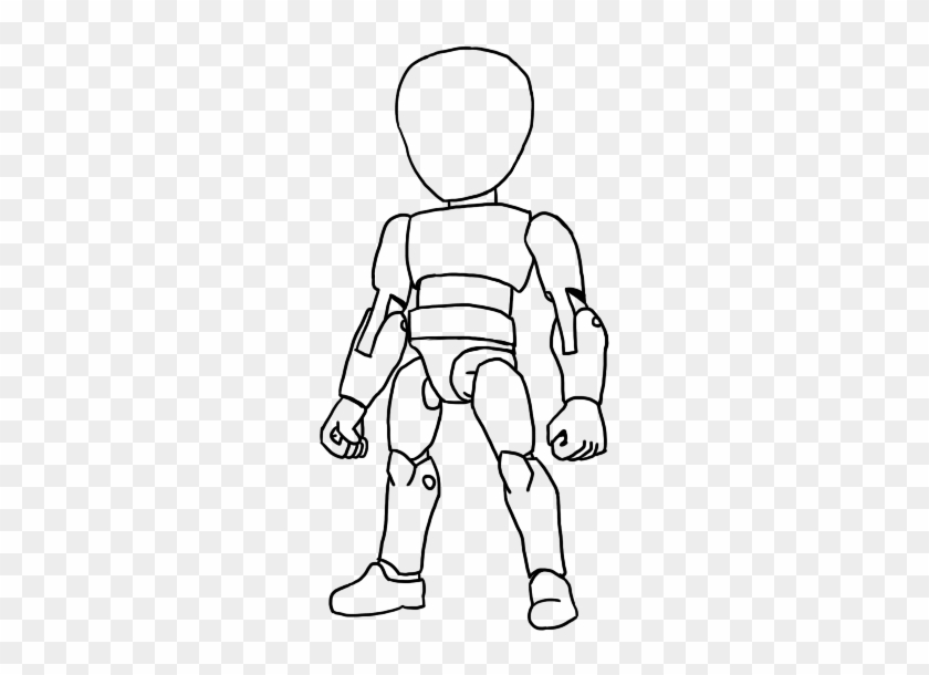 Action Figure Drawing Templates - Drawing Of An Action Figure #936929