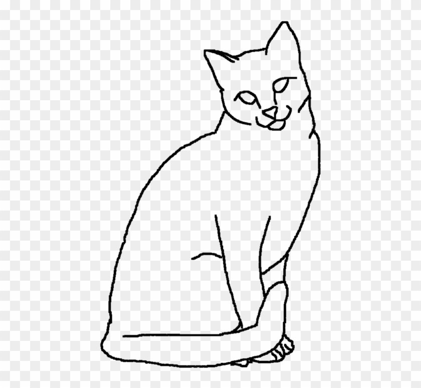 Drawn Cat Outline Drawing - Drawing #937006