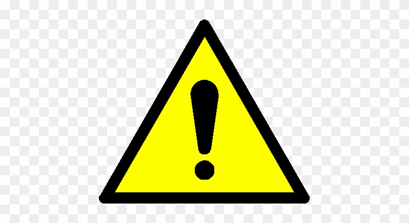 General Warning Action - Yellow Triangle With Exclamation Point #937080