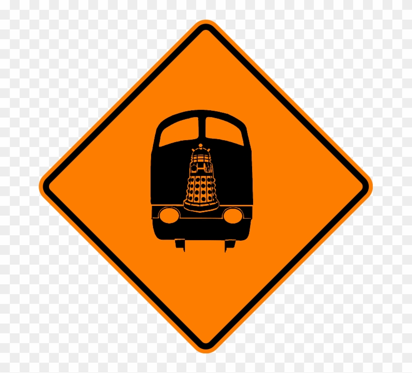 Dalek Class 42 Warning Sign By Syntharoboto - Temporary Traffic Control Signs #937093